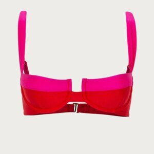 SAME swimwear - Underwire Top  - Scarlet Red/Pink - BRAND NEW W/ TAGS